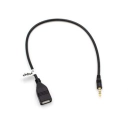vhbw Prise de câble adaptateur USB OTG pour Auto Radio des marques Isuzu, Jaguar, Kia, Lancia, Land