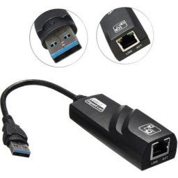 Adaptateur Ethernet usb 3.0 à RJ45 Lan Network usb Carte Gigabit 10/100 / 1000Mbps 3 ports USB3.0