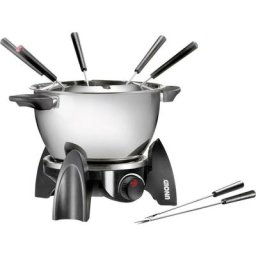 48615 Appareil à fondue 500 w avec réglage manuel de la température noir, argent - Unold