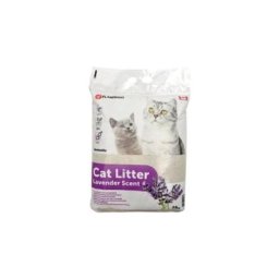 Litière bentonite pour chats Flamingo 15 kg Lavande