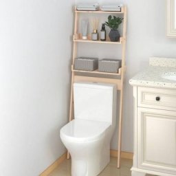 Tagère de toilette Meuble Étagère Meuble de rangement 63,5x32x179 cm Bois de pin massif 23578