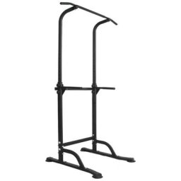 Dlandhome - Matériel de sport Chaise Romaine Musculation Ajustable Dips Traction Barre de Traction