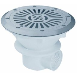 Piscineo - Bonde de fond liner de coloris gris pour piscine enterrée