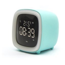 Leisei - Reveil Enfant avec Veilleuse, Réveil Enfant Rechargeables, Horloge Enfant avec Double