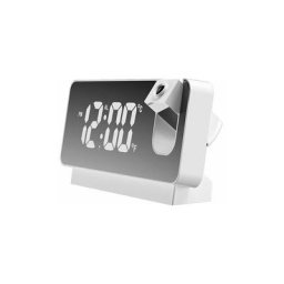 Réveil à projection pour chambre à coucher, gradateur de radio-réveil numérique et ports de charge