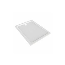 Geberit - Receveur Melua extra-plat rectangulaire à poser ou à encastrer 140x80 blanc