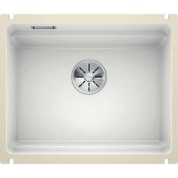 Etagon 500 - Évier en céramique, 540x456 mm, avec rails, blanc brillant 525149 - Blanco