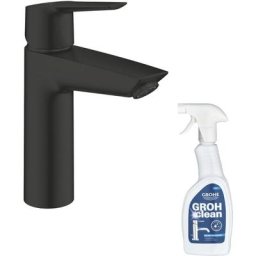 Mitigeur lavabo Grohe Start noir m + nettoyant GrohClean