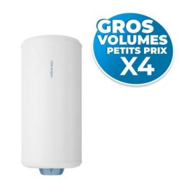 Atlantic - lot de 4 zénéo Chauffe Eau Electrique Vertical Mural 100L (153109-GVP4)