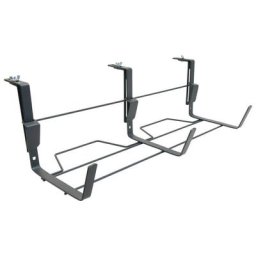 Louis Moulin Support jardinière fixations réglables anthracite - 60x18 cm - Acier époxy