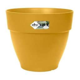 Pot De Fleurs Rond vibia - Plastique Réservoir - Ø40 - Jaune Miel