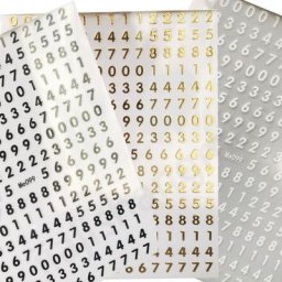 Autocollants pour Ongles avec Lettres de l'Alphabet Décalcomanies Laser Or Argent Noir Mot