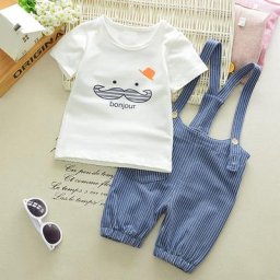 Ensemble de vêtements d'été pour garçons chemise + pantalon pour bébés