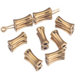 Lot de 10 pièces de perles de Bowling en acier inoxydable perles d'espacement de tambour de charme