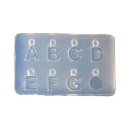 Moule en Silicone époxy en cristal UV Mini lettres et chiffres 3D décorations Nail Art 2022