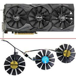 Ventilateur de refroidissement pour ASUS Strix GTX 1060 OC 1070 1080 GTX 1080Ti RX 480 87MM