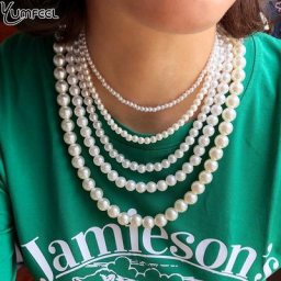 Yumfeel-Colliers de perles de la présidence pour hommes et femmes collier de bijoux personnalisés