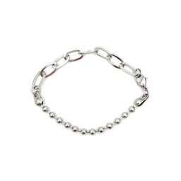 Chaîne de câble à maillons en acier inoxydable et chaîne de perles résultats Bracelets couleur