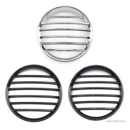 Couverture de protection de grille de phare de moto en ABS rétro Vintage 5.5 pouces