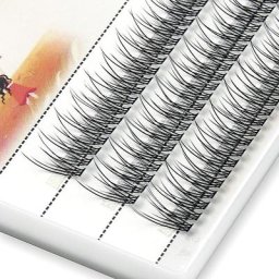 Faux cils en vison en queue de poisson extension de cils naturelle cils individuels russes 3D