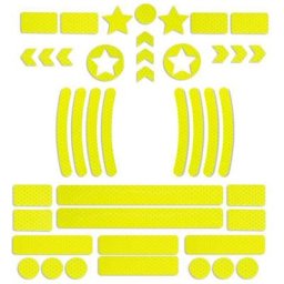 Autocollant de moulage de carrosserie de vélo logo de sécurité nocturne rayure de grille bande