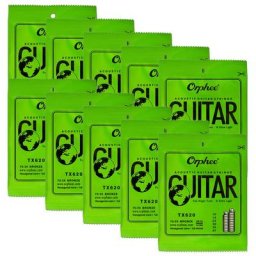 Orphee TX Series Acoustic JEStrings 10 Set Extra Light 12-53 11-52 10-47 Acier à haute teneur en