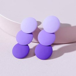 HUIDANG – boucles d'oreilles à disque rond empilé pour femme nouvelle collection été
