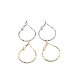 Eruifa – boucles d'oreilles en laiton poli de haute qualité 10 pièces de 20mm bijoux de Base en