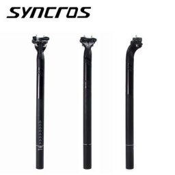 Syncros Noir Mat Pleine Fiber De Carbone Tige De Selle 27.2/30.8/31.6mm VTT/Vélo De Route Selle