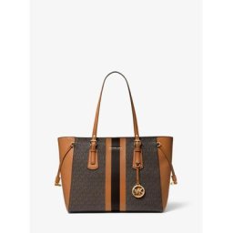 MICHAEL Michael Kors Sac cabas Voyager de taille moyenne avec logo et rayures