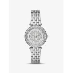 Michael Kors Mini montre Darci argentée avec pierres pavées