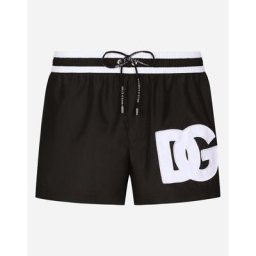 Dolce & Gabbana Boxer de bain court à écusson DG