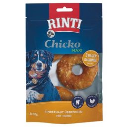 3x50g RINTI Chicko Maxi Grands anneaux à mâcher - Friandises pour chien