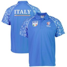 Coupe du Monde de Rugby Rugby World Cup 2023 Italie Polo - Italie Bleu