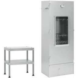 Fumoir à four à barbecue avec table acier galvanisé Vidaxl n/a