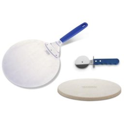 Set complet pour pizza Cadac Pelle à pizza, Pierre et Roulette - Bleu