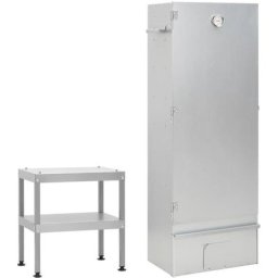 Fumoir à four à barbecue avec table acier galvanisé Vidaxl n/a