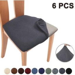 Tumalagia - Ensemble de 6 housses de siège de chaise pour chaises de cuisine de salle à manger