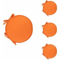 Alwaysh - Lot de 4 Coussin Rond Galette de Chaise Ronde pour Table et Chaise de Salle à Manger avec