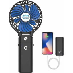 Tumalagia - HandFan 5200mAh Ventilateur à main portable rechargeable alimenté par batterie Mini