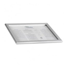 Porte-Menu En Aluminium - A3 - Argent / Inox
