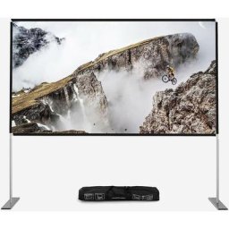 Cran de Projection Portable Pliable 100''/120'' 16:9 4K hd Angle de Vision 160° Projection Double