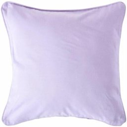 Homescapes - Housse de coussin Uni Mauve, 45 x 45 cm - Mauve