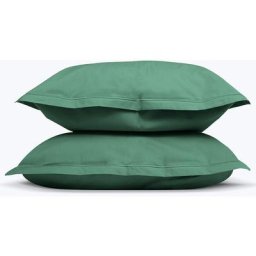 Taie d'oreiller percale vert fort 50x70 cm x2 - vert_foret - Hypnia