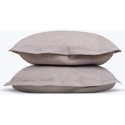 Taie d'oreiller percale gris perle 65x65 cm x2 - Gris_perle - Hypnia