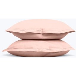 Taie d'oreiller percale rose poudre 50x70 cm x2 - rose_poudre - Hypnia