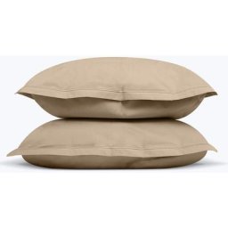 Taie d'oreiller percale taupe 50x70 cm x2 - Taupe - Hypnia
