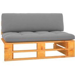 Canapé central palette de jardin Marron miel Bois pin imprégné Vidaxl Gris