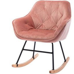 Qiedie - Accueil Chaise à Bascule Haut Haut Accent Chaise Longue Salon Rembourré Adulte Simple