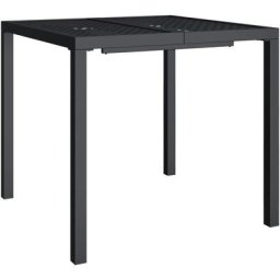 Vidaxl - Table de jardin anthracite 80x80x72 cm acier n/a